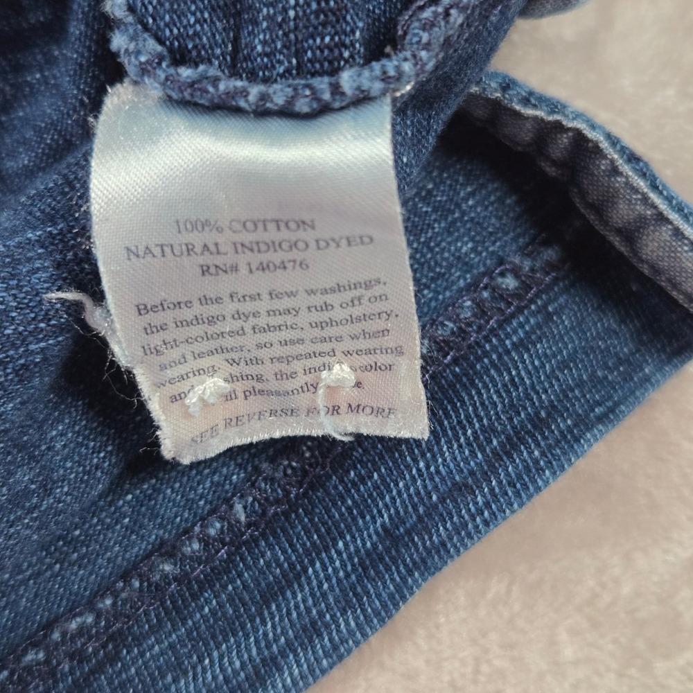 Faherty Brand Mens Polo Shirt Large Blue Indigo Cotton Short Sleeve Casual Top - Picture 6 of 8